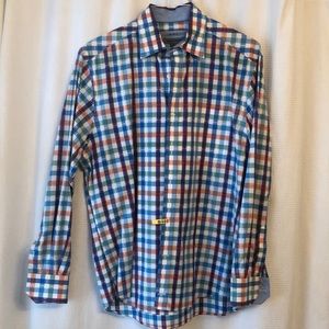 Johnston & Murphy tailored fit button up shirt